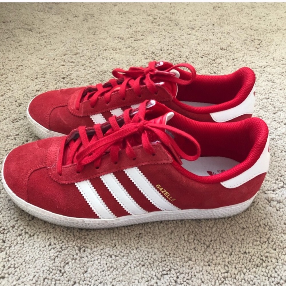 Barely worn Red Adidas Gazelle